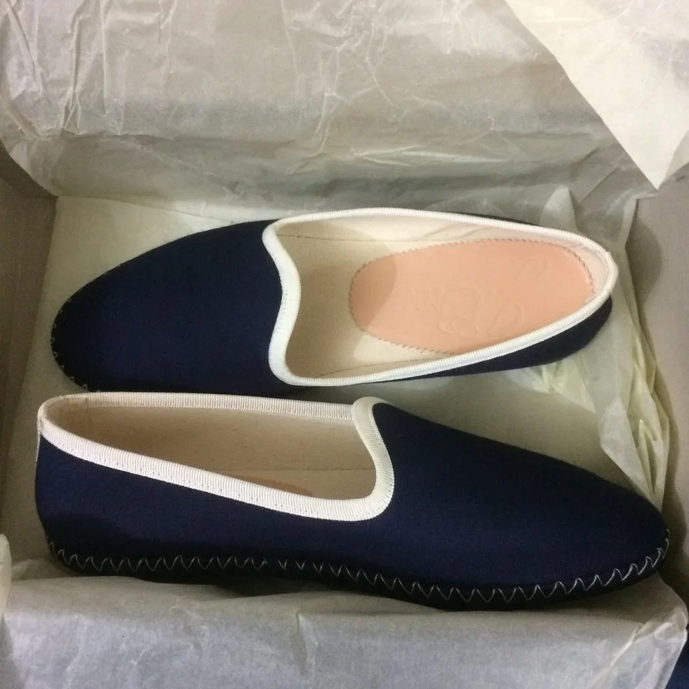 J. Crew Contrast tipped venetian loafers 6M